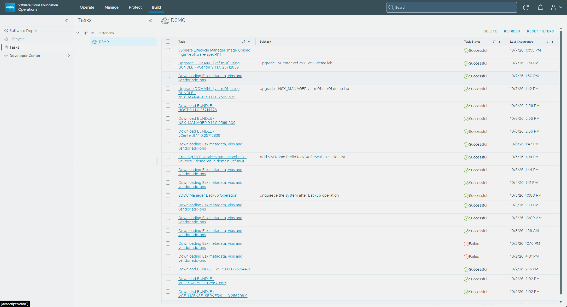 The image upload task completed in the Tasks panel