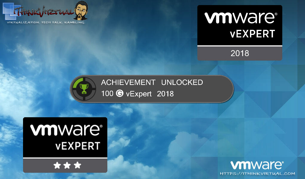 Achievement Unlocked!…vExpert 2018!